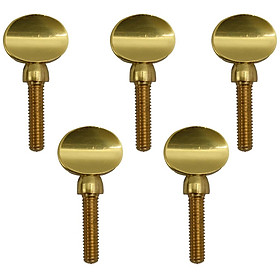 Golden Copper Saxophone Neck Tightening Screw Woodwind Instrument Parts Pack of 5