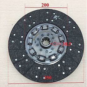 Lá côn (đĩa ly hợp) xe tải, ben Dongfeng, TMT 9 tấn, Thaco 8 tấn, 9.3 tấn, mã SP EQ145, Đk ngoài: F350, Hàng xịn