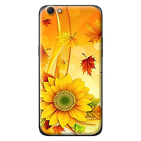 Ốp in cho Oppo A39 NỀN VÀNG HOA 2 - Hàng chính hãng