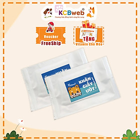 Khăn giấy ướt vệ sinh thú cưng KCBweb mini 1 khăn/túi