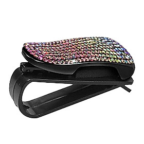 Bling Bling Glasses Holder for Car Visor Women Girls Rhinestones Ticket