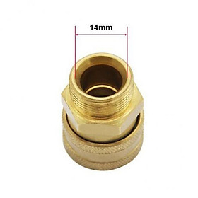 3X Pressure Washer Quick Release Mini 22mm female to 1/4 male Brass Coupling