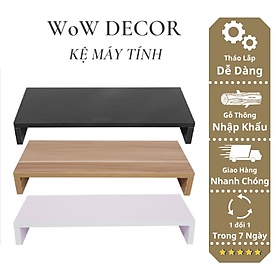 Kệ gỗ để màn hình máy tính chất liệu gỗ MDF kích thước 50*20*8