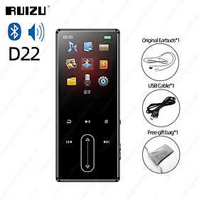 RUIZU D22 MP3 Player Bluetooth 8GB Portable Audio Music Player Walkman Built-in Speaker Support FM Radio Recording E-Book Pedometer