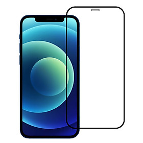 Miếng Dán Kính Cường Lực Bảo Vệ Màn Hình Điện Thoại Cho Iphone 12 Mini/Iphone 12/Iphone 12 Pro/Iphone 12 Pro Max - Màu Đen - Full Màn Hình - Hàng Chính Hãng