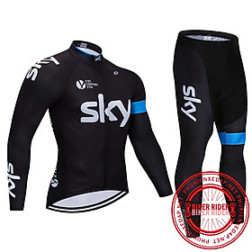 Quần áo đạp xe , Bộ quần áo xe đạp Sky dài tay PKXD-1024