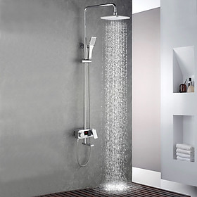 Bộ sen cây tắm đứng nóng lạnh, cảm biến nhiệt độ, màn hình LED Eurolife EL-S907 (Trắng bạc)