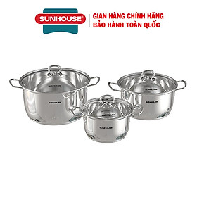 Mua Bộ nồi inox 5 đáy SUNHOUSE SHG788