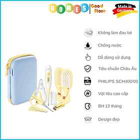 Bộ Dụng Cụ Chăm Sóc Em Bé PHILIPS AVENT SCH400 8 Món Nhập Khẩu Đức Gồm Lược