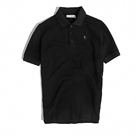 Áo Thun Polo Nam Cổ Bẻ Màu Đen BY COTTON Black Basic Polo