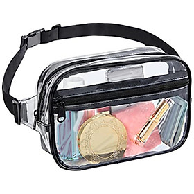 Clear Tote Bag Stadium Bag Adjustable Strap Shopping Bag Portable Waterproof