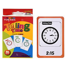 Thẻ nhận biết phát triển trí não - Telling Time ( Từ 3-6 tuổi)