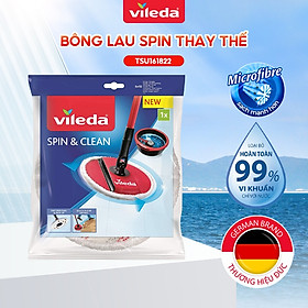 Mua Bông lau thay thế cây lau nhà VILEDA Spin&Clean có thể tái sử dụng  công dụng diệt khuẩn 99%