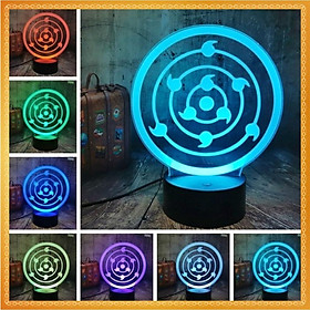 Mua Đèn ngủ 3D anime con mắt ma thuật Rinnegan Sharingan - Naruto