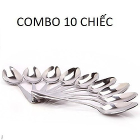 Mua COMBO 10 MUỖNG CANH INOX DÀI -SIÊU BỀN ĐẸP