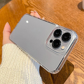 Ốp Lưng Kính Cường Lực Trong Suốt Hoàn Toàn. Lưng Kính Không Ố Vàng, Viền Máy Dẻo Cho Iphone X/ XS/ XS Max/ XR/ 7/8 Plus/ 15Promax/ 14Promax/ 13Promax/ 12Promax – Hàng chính hãng - iphone 14