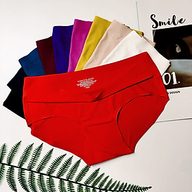 Quần lót nữ Su đúc Thun lạnh Không đường may - Hàng loại 1 cao cấp - [Tặng kèm túi zip du lịch nhỏ xinh 10x15cm tiện lợi khi mua bộ 10 quần