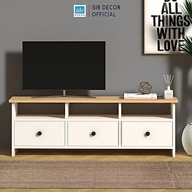 Mua Kệ Tivi Màu Trắng 3 Cánh Sole Thương Hiệu SIB Decor