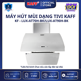 Mua Máy hút mùi kính vát cong dạng TV cảm ứng điều khiển từ xa 900mm KAFF KF-LUX-AT90H-WH - Hàng Chính Hãng