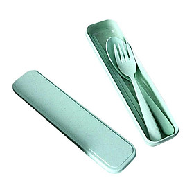Travel Cutlery Set With Case Fork Spoon Chopsticks Straws Set For Camping