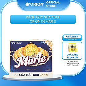 Hộp 12 gói bánh quy sữa tươi DE MARIE 384G