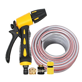 Mua Bộ dây vòi xịt nước rửa xe tưới cây loại 7m 10m 206319 cút sập nối đen