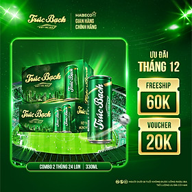 Combo 2 Thùng Bia Trúc Bạch - Thùng 24 lon 330ml - Phiên bản Tết 2026