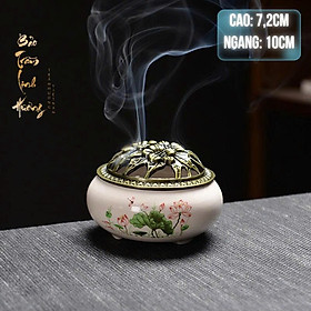 Mua Lư Đốt Xông Trầm Hương   Chất Liệu Gốm Sứ