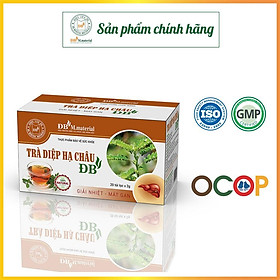 Trà Diệp hạ châu ĐB dược liệu sạch chuẩn GACP, Mát gan, giải độc gan Hộp 20 túi lọc tiện lợi