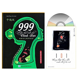 Combo 2 sách 999 bức thư viết cho chính mình song ngữ Trung việt có phiên âm+101 Thông Điệp Thay Đổi Cuộc Đời Phụ Nữ+DVD tài liệu