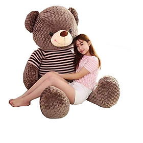 Gấu bông Teddy cao cấp áo len khổ vải 1m8 cao 1m5
