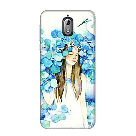Ốp Lưng Dành Cho Điện Thoại Nokia 3.1 - Cô Gái Lá Xanh
