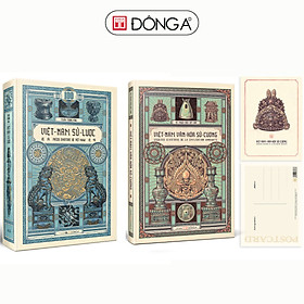 Combo 2 cuốn: Việt Nam sử lược (Bìa cứng – Ấn bản kỉ niệm 100 năm xuất bản lần đầu) + Việt Nam văn hoá sử cương (Bìa cứng)