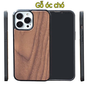 Ốp lưng vân gỗ cho iPhone 14 pro max sang trọng viền mềm