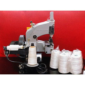 MÁY MAY BAO CẦM TAY NEWLONG NP-7A KÈM 5 ỐNG CHỈ MAY.