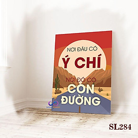 Mua Tranh động lực trang trí văn phòng kích thước 30x40cm - Thiết kế tràn viền hiện đại - SL271-285