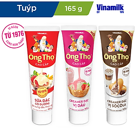Bộ 24 Tuýp SĐCĐ Vinamilk Ông Thọ Đỏ - Loại Tuýp 165g.