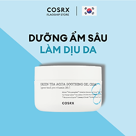 Gel Dưỡng Cấp Nước Và Dịu Da (Trà Xanh + B5) COSRX Hydrium Green Tea Aqua Soothing Gel Cream 50ml