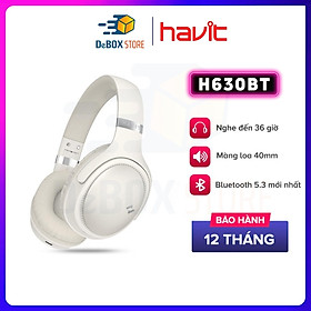 Mua Tai Nghe Bluetooth Không Dây Headphone HAVIT H630BT  Driver 40mm  BT 5.3  Gập Tiện Lợi  Nghe Đến 36H - Hàng Chính Hãng