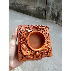 Mua Gạt Tàn Gỗ Điêu Khắc Rồng Phượng