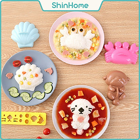 Mua Bộ khuôn ép cơm gấu-sò-cua - hàng xuất Nhật