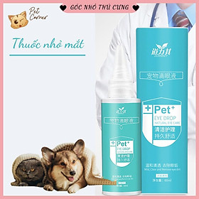 Dung dịch vệ sinh mắt cho chó mèo Dorrikey 60ml (Lọ nhỏ mắt, làm sạch mắt)