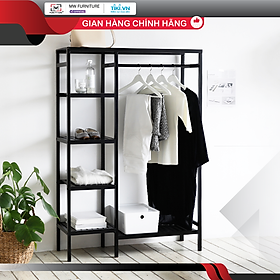 GIÁ TREO QUẦN ÁO TIỆN LỢI GỖ THÔNG NHẬP KHẨU HÀNG LẮP RÁP THÔNG MINH HÀN QUỐC - DOUBLE CLOSET