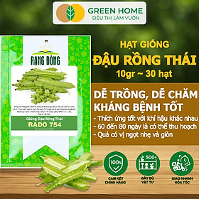 Mua Hạt Giống Đậu Rồng Thái  Greenhome  Gói 10GR~30 hạt  Dễ Trồng Quanh Năm  Nảy Mầm Cao  T35