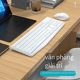 Khuyến mại đặc biệt bàn phím chuột không dây chống nước máy tính để bàn máy tính xách tay trò chơi bên ngoài văn phòng kinh doanh nhà cô gái trắng