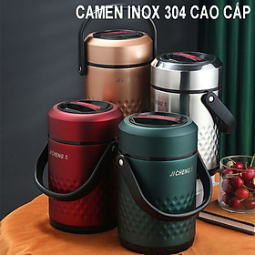 Mua CẶP LỒNG  CAMEN GIỮ NHIỆT CAO CẤP INOX 304 DUNG TÍCH 1.5L HÀNG SIÊU ĐẸP