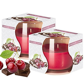 Mua Combo 2 ly nến thơm Bispol nhập khẩu Châu Âu Chocolate Cherry 100g - sôcôla  anh đào