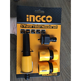 Bộ 5 đầu nối nhanh máy xịt rửa ingco HHCS05122