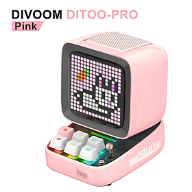 Divoom Point Tone Ditoo Pixel Âm Thanh Nhỏ Loa Bluetooth Mini Đồng Hồ Báo Thức Máy Tính Để Bàn Thể Thao Điện Tử RGB Lời Bài Hát Retro Color: green Set Type: Amplifier Sets