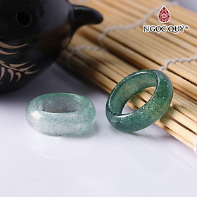 Nhẫn thạch anh dâu xanh đường kính trong 18mm mệnh hỏa mộc - Ngọc Quý Gemstones